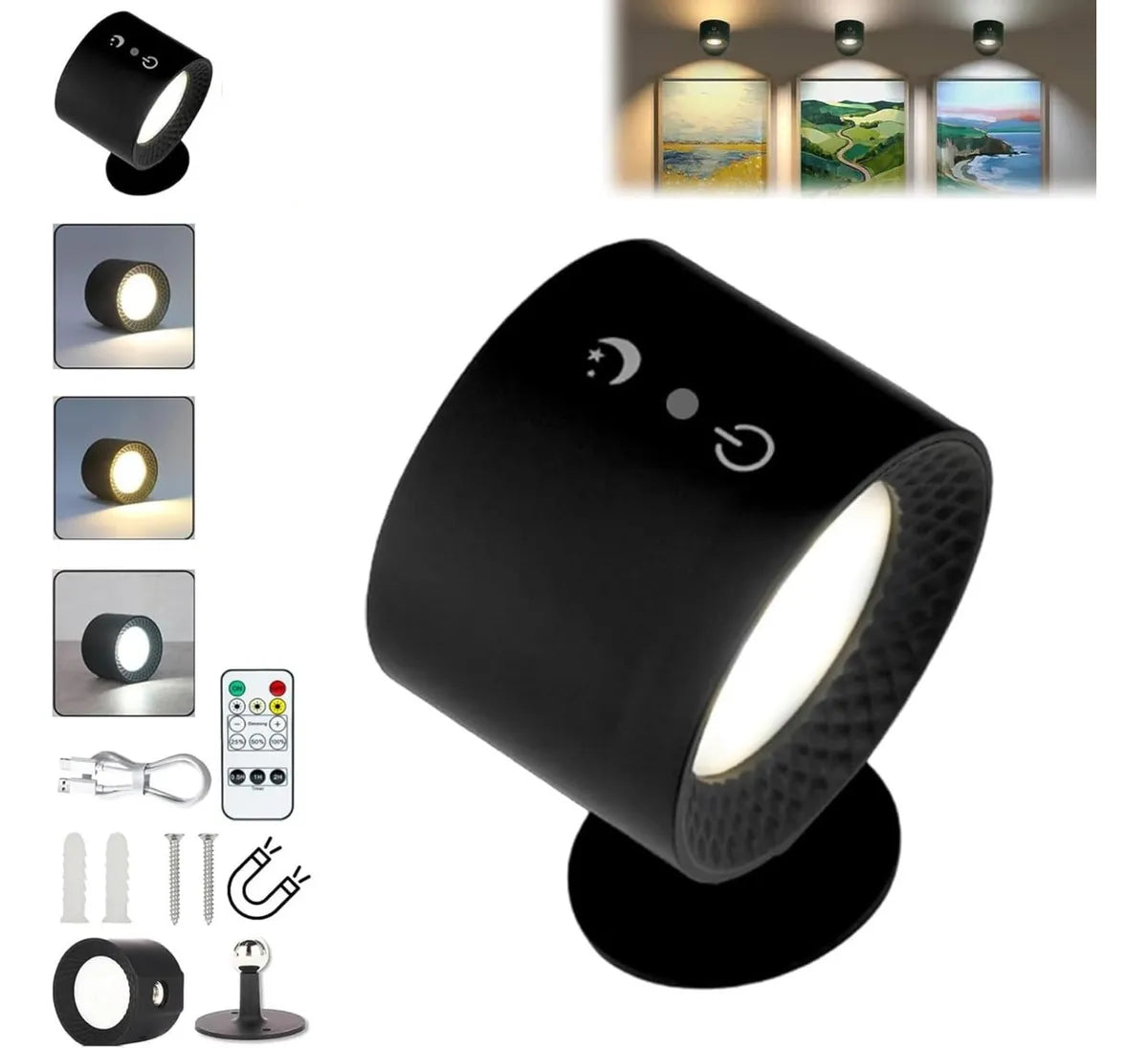LAMPARA GIRATORIA PARA PARED 360°- ENVIO GRATIS 😎🏠