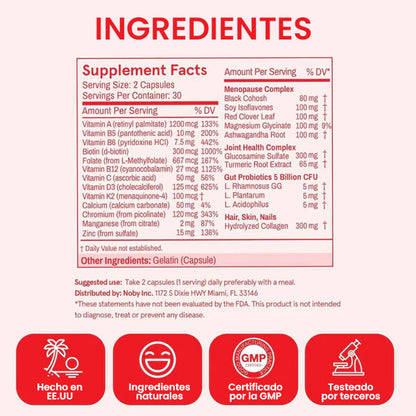 VITAMINAS PARA LA MENOPAUSIA - ENVÍO GRATIS 👩💊